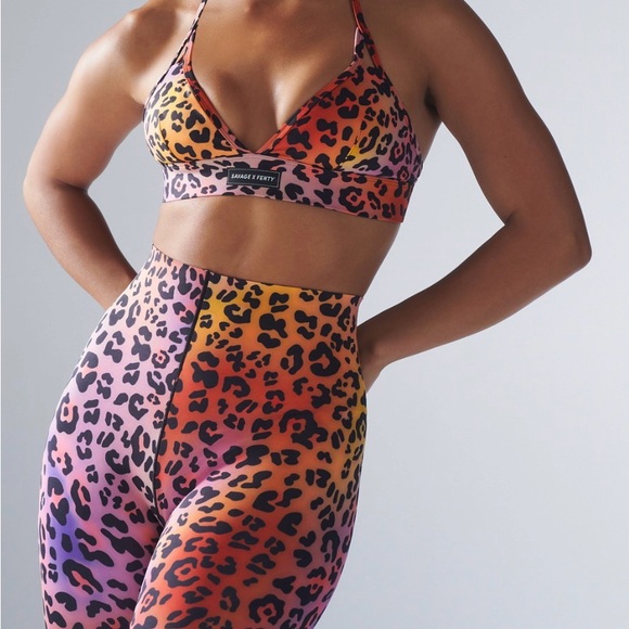 NWT Savage X Fenty Leopard Print Bralette SZ L - Picture 2 of 4